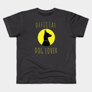 Official Dog Lover Kids T-Shirt